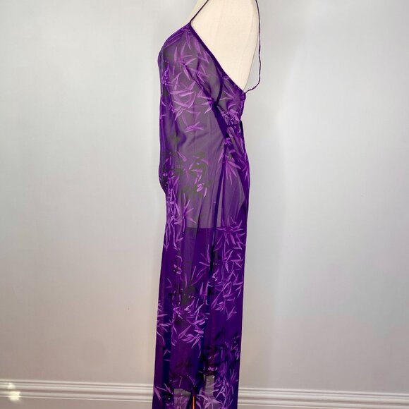 Calvin Klein - Purple Sheer Nightgown - Picture 2 of 8